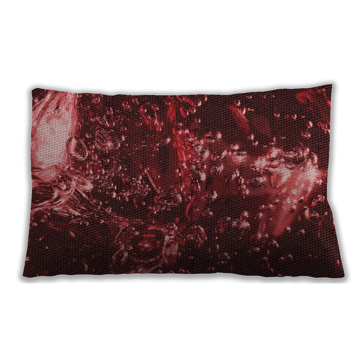 Ahgly Company Patterned Indoor Outdoor Bright Maroon Red Lumbar Throw Pillow Bed Bath Beyond 40061834