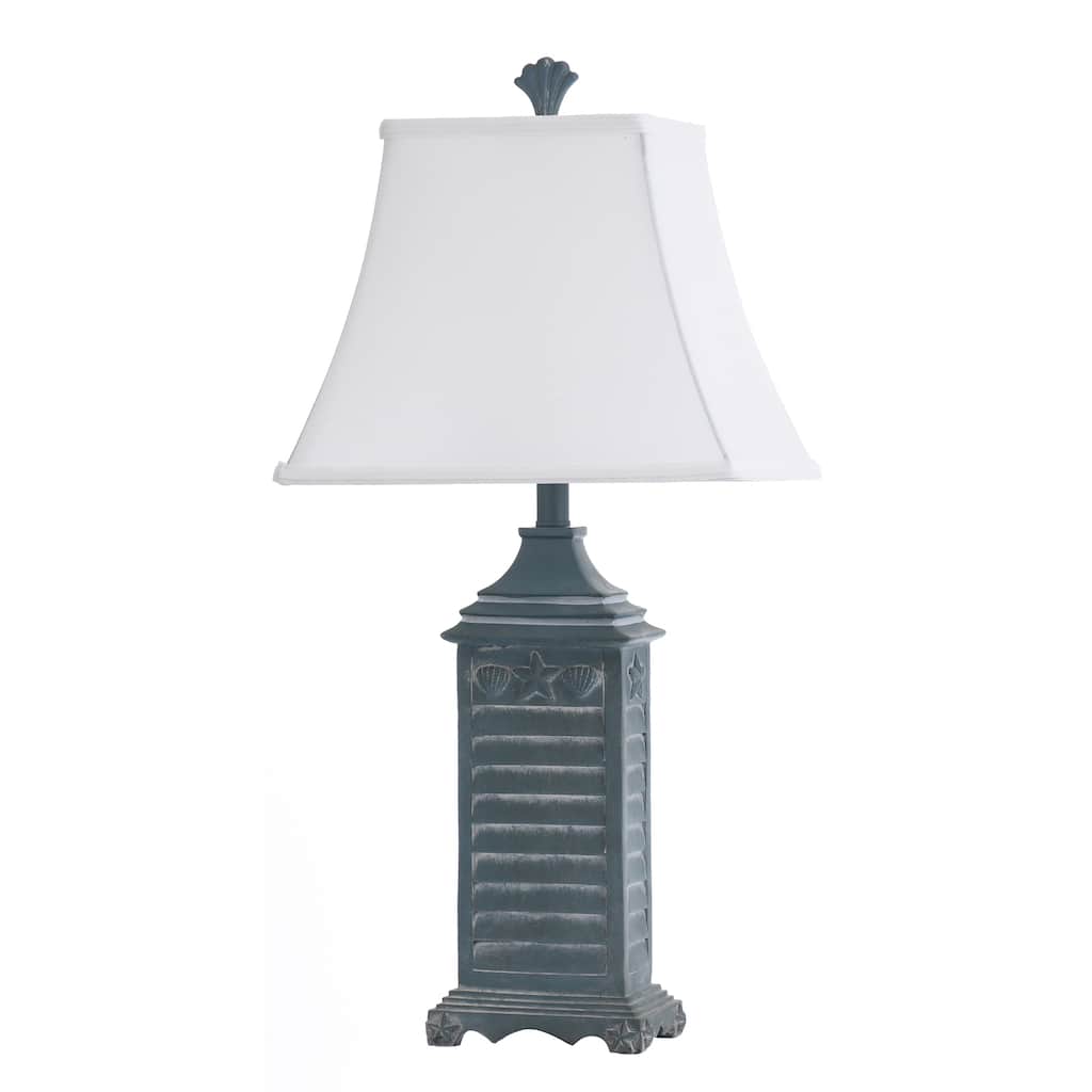 StyleCraft Longboat Key Shutter Matching Finial Table Lamp