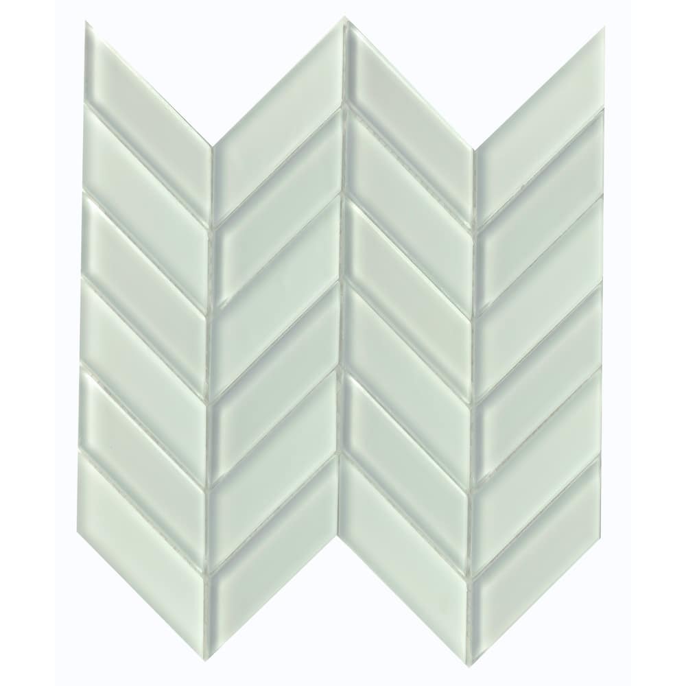 Emser Tile Edge - 12" x 12" Parallelogram Chevron Mosaic Wall Tile -