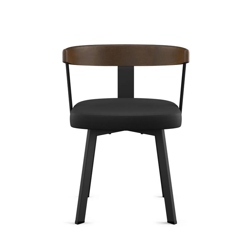 Amisco Lars Dining Chair with Wooden Backrest and Armrests