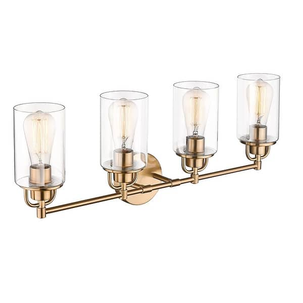 Bathroom Vanity Lights, Gold Bathroom Wall Light Fixtures with Clear