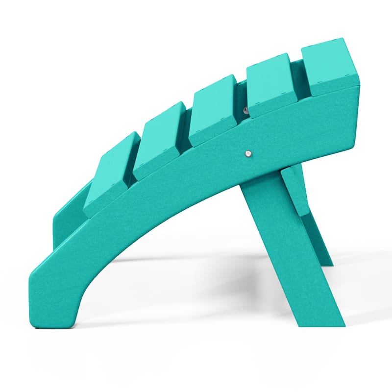 Altura Outdoor Eco-Friendly All Weather Adirondack Chairs with Ottomans (4-Piece Conversation Set)