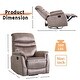 preview thumbnail 7 of 12, 360 Degree Swivel, Adjustable Modern Reclining Chair, Classic and Traditional Recliner Sofa with Lumbar Support