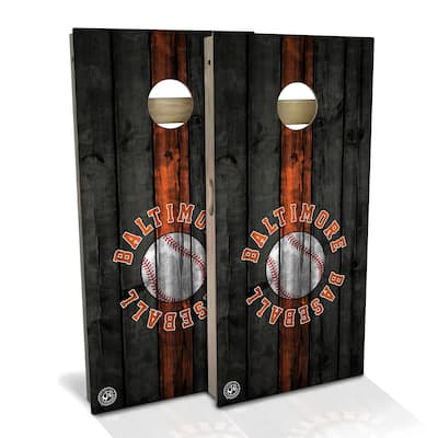 Baltimore Baseball Outdoor Cornhole Board Set