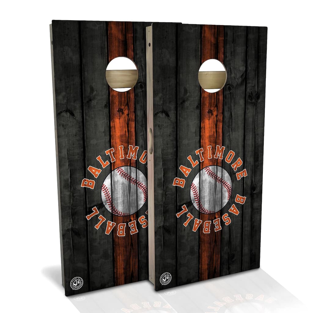 Baltimore Baseball Outdoor Cornhole Board Set