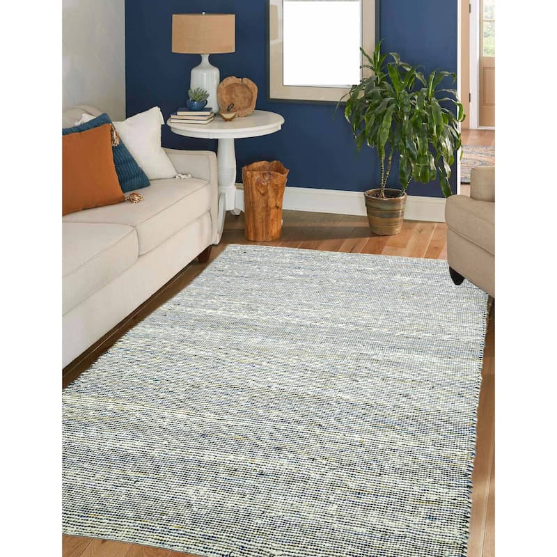 ECARPETGALLERY Braid weave Sienna Cream Wool Rug - 5'0 x 7'9