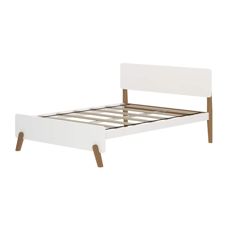 Max and Lily Mid-Century Modern Full-Size Panel Bed