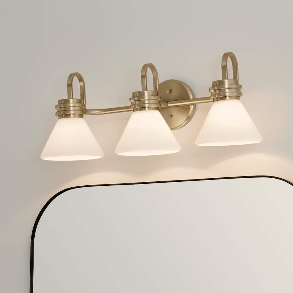 Kichler Lighting Farum 26 in. 3-Light Champagne Bronze Vanity Light