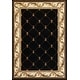 preview thumbnail 2 of 34, Domani Classics Victorian Bordered Trellis Area Rug 20" x 31" - Black