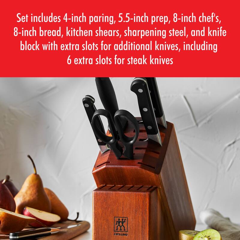 ZWILLING Pro 7-pc Knife Block Set