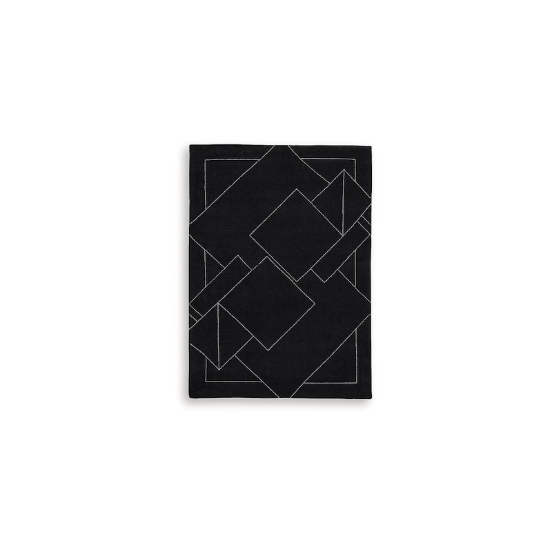Signature Design by Ashley Marav Black/White Area Rug