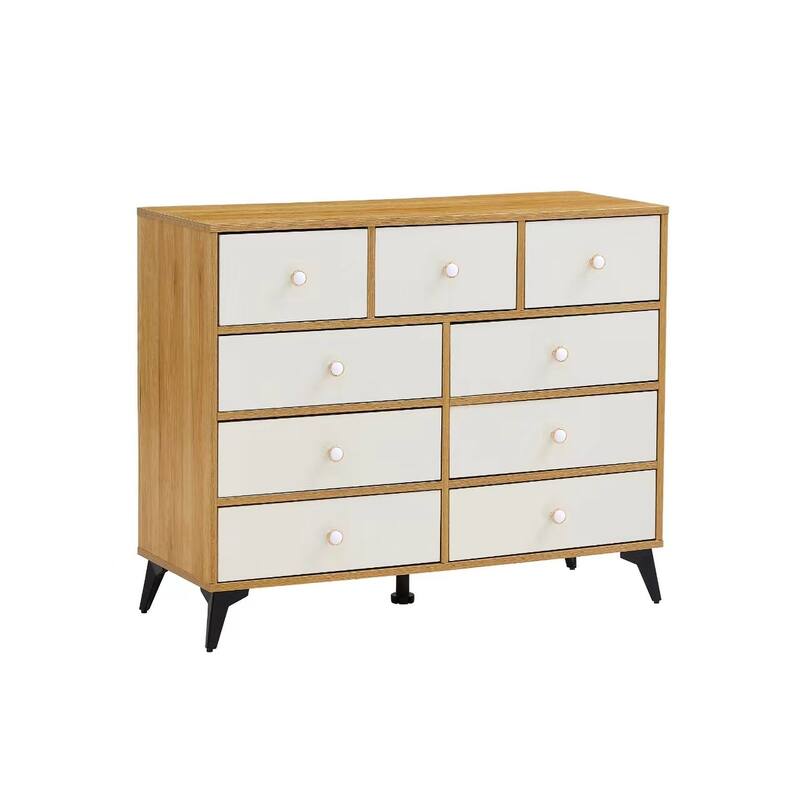 Cabinet Wood MDF Boards, 9 Drawers Dresser - Wood