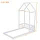 preview thumbnail 6 of 22, Twin House Roof Headboard Floor Bed