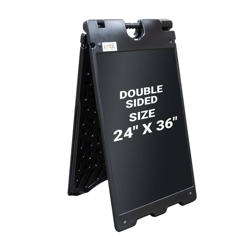Jumbl 24 x 36 Display Surface Duel Display Signage Stand (Black)