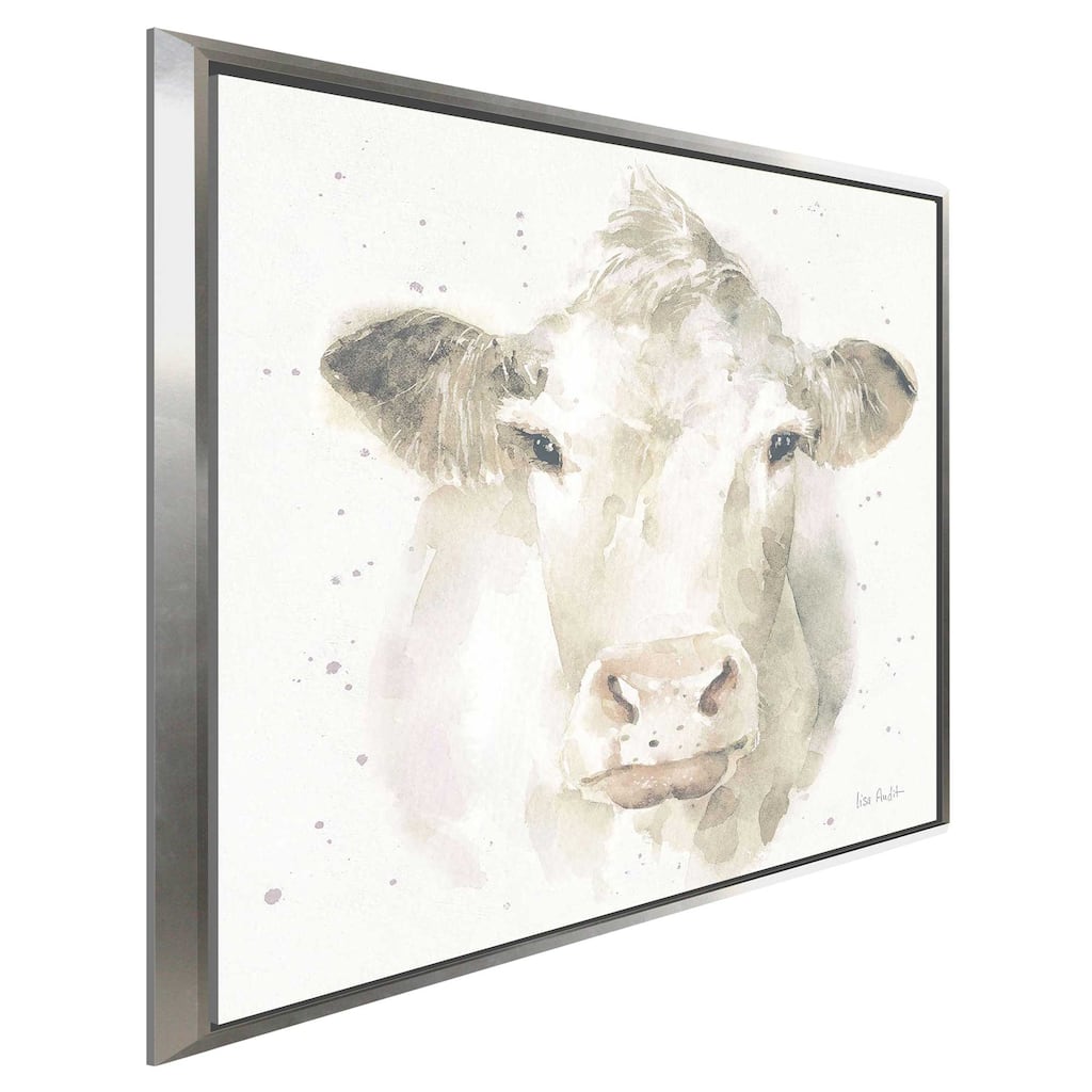 "Farm Friends II Neutral" Print on Floating Canvas