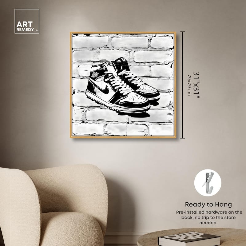 Brick City Jordans Canvas by Art Remedy