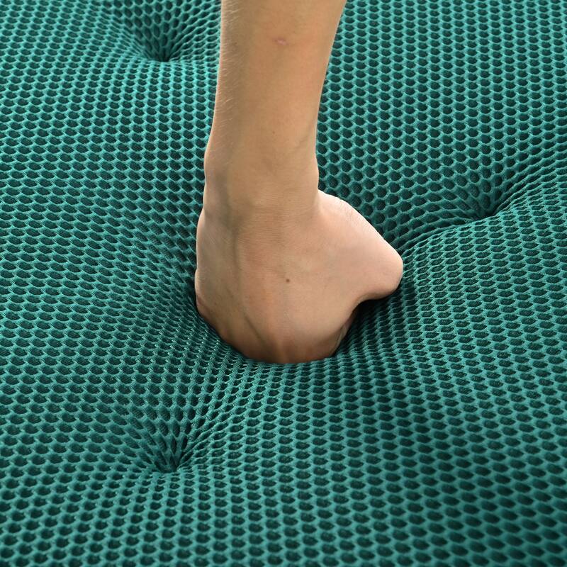 107" Polyester Mesh L-Shape Modular Sectional Sofa with Deep Seating and Pocket Spring Cushions