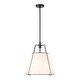 preview thumbnail 51 of 91, Mid Century 4-Light Conical Fabric Shade Lantern Pendant Ambient Light