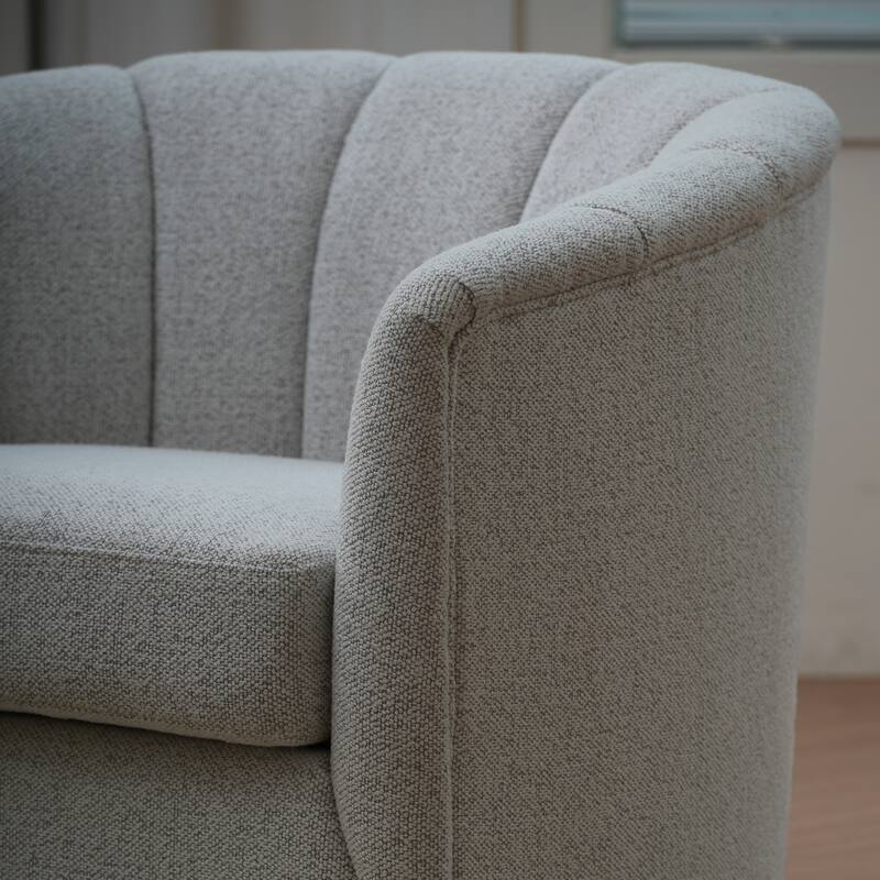 Fabric 360°Swivel Accent Chair