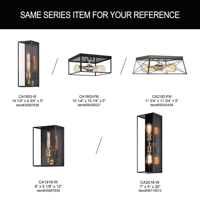 C Cattleya Solid Brass Outdoor Wall Lantern with Tempered Clear Glass Shade