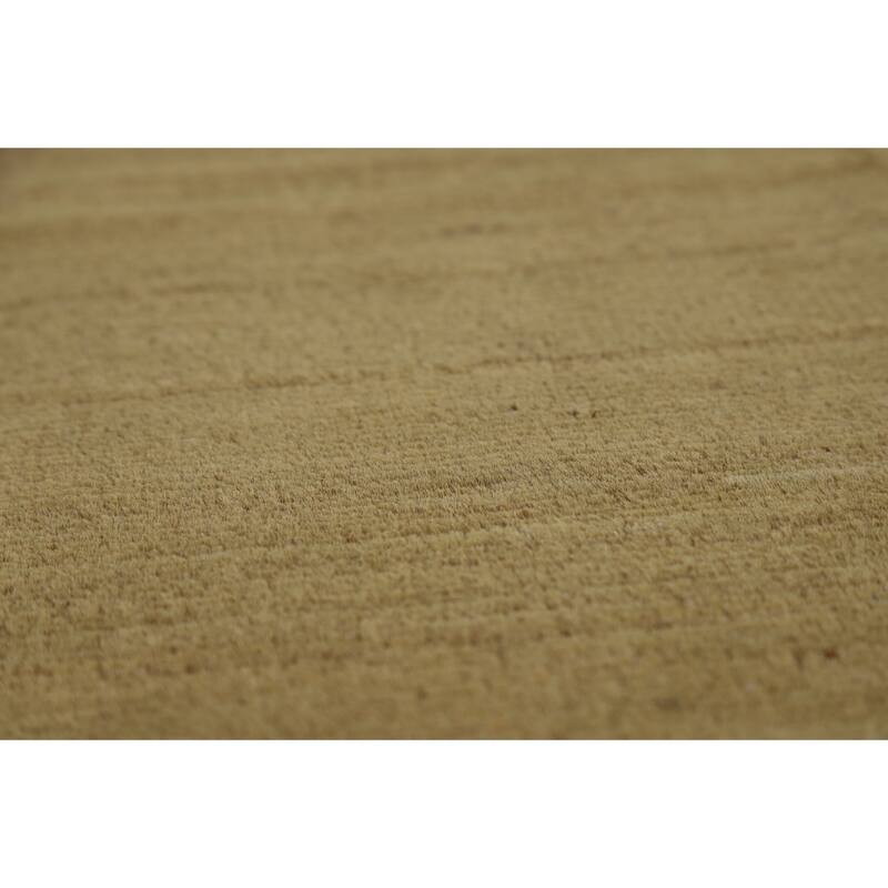 Contemporary Gabbeh Oriental Area Rug Handmade Green Wool Carpet - 6'5" x 9'7"