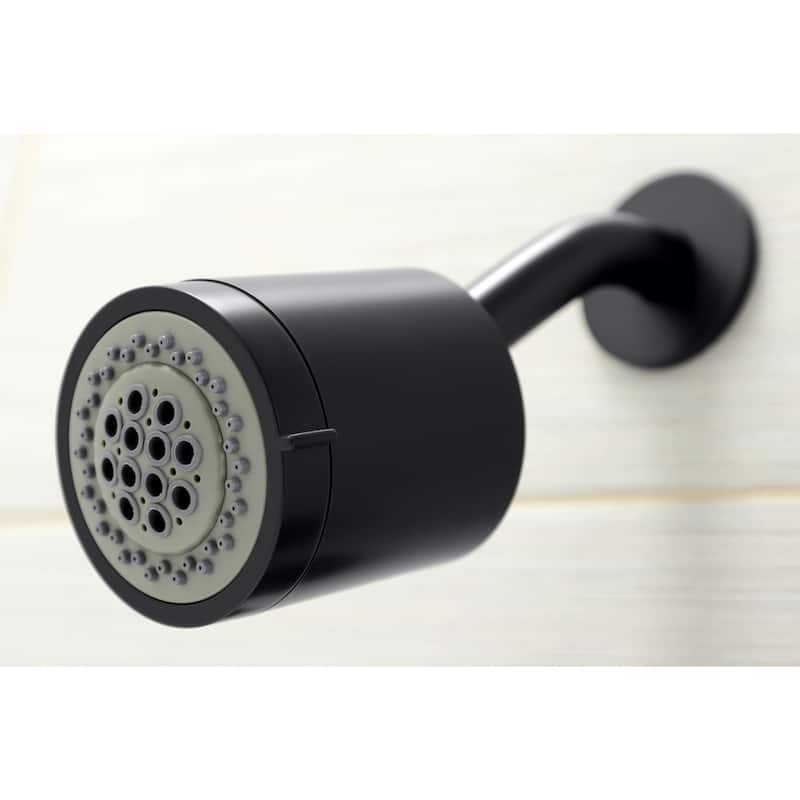Kingston Brass Serena Three-Handle Tub and Shower Faucet