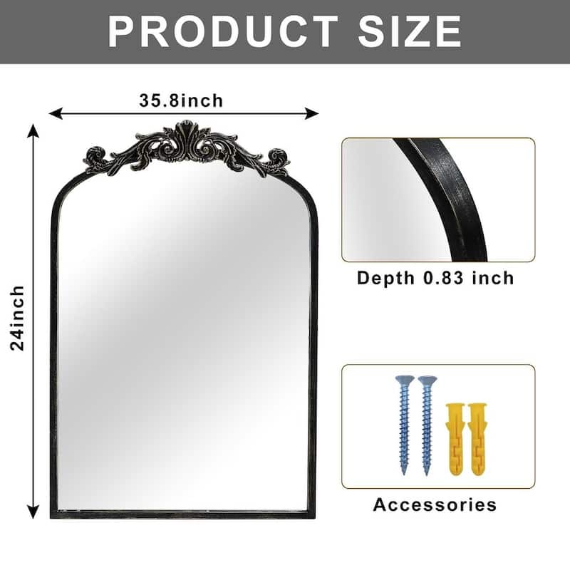Traditional Baroque Ornate Wall Mirror