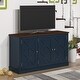 preview thumbnail 11 of 22, 48 in. Rustic Natural Wood TV Stand - Up to 55 in. TVs