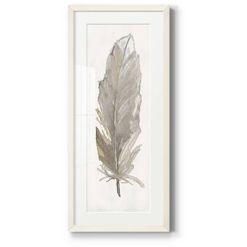 Neutral Feather III-Premium Gallery Framed Print