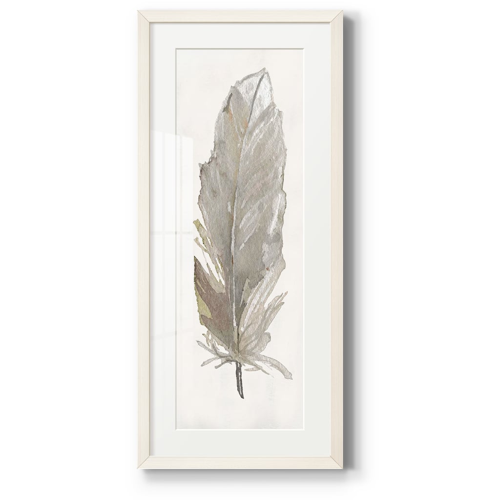 Neutral Feather III-Premium Gallery Framed Print
