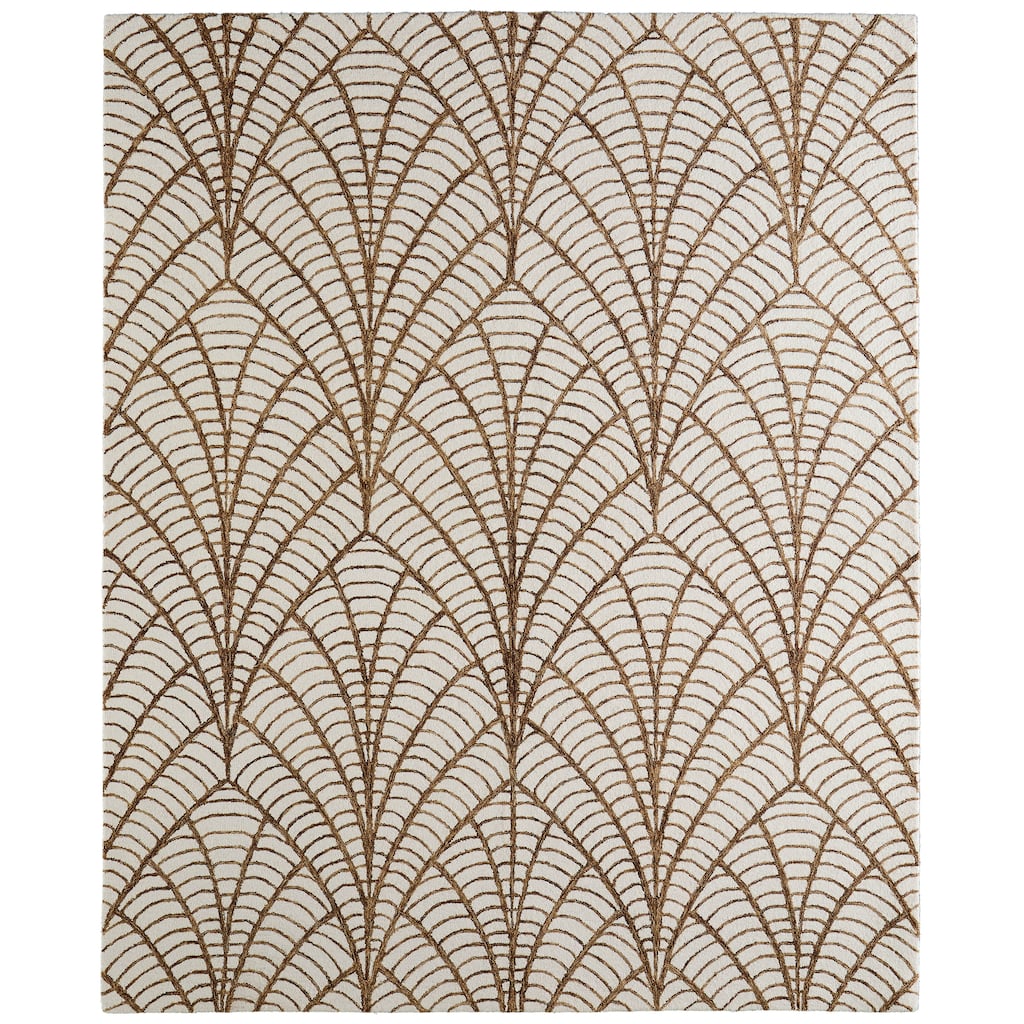Grand Bazaar Esser Hand Tufted Ikat Modern Area Rug