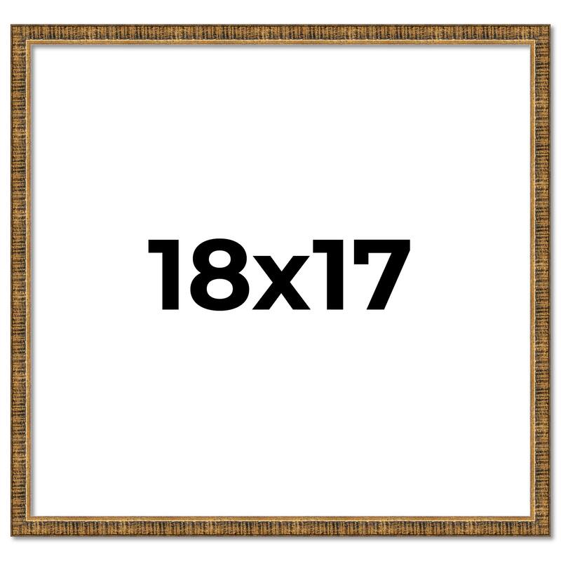 18x17 Frame Gold Kingsley Distressed Solid Wood Picture Frame Width