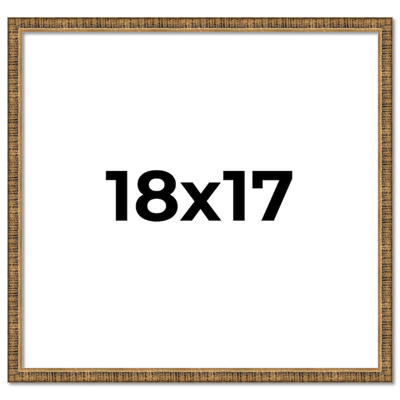 18x17 Frame Gold Solid Wood Picture Frame - Complete Modern Photo
