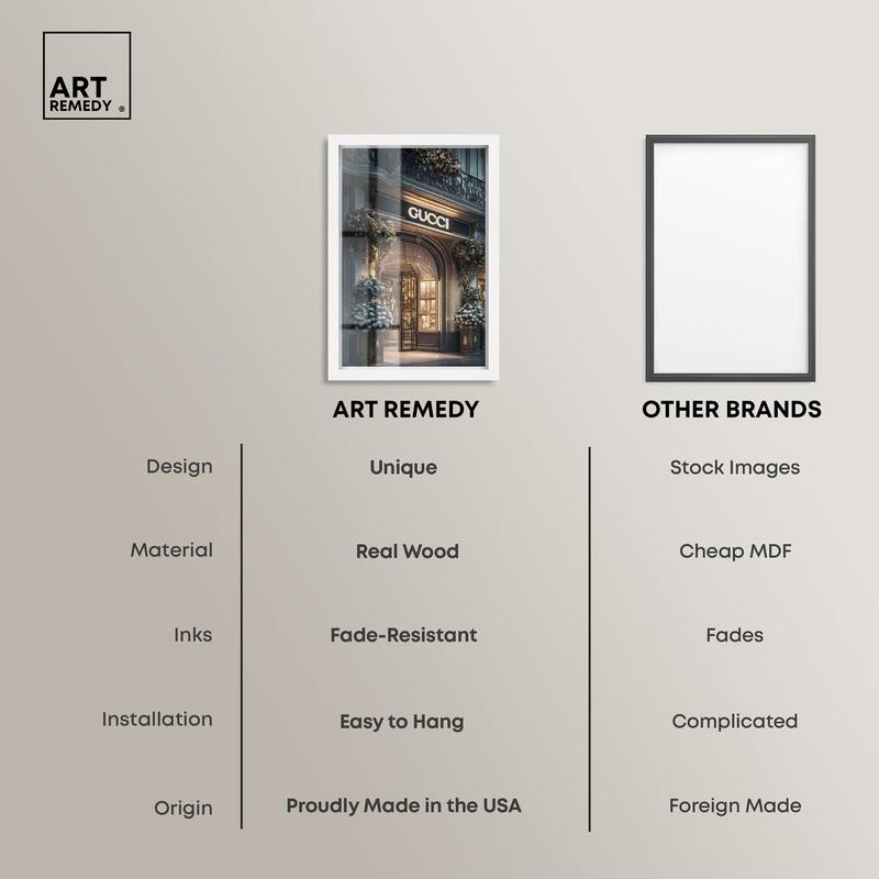 Illuminated Luxury Store Shadowbox by Art Remedy