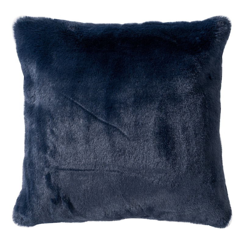 Faux Rabbit Collection Solid Square Pillow - (20" x 20")