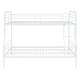 preview thumbnail 15 of 20, Contemporary & Simple Full XL over Queen Metal Bunk Bed with Full-length Guardrails, Save Space or Split Into 2 Beds, Black