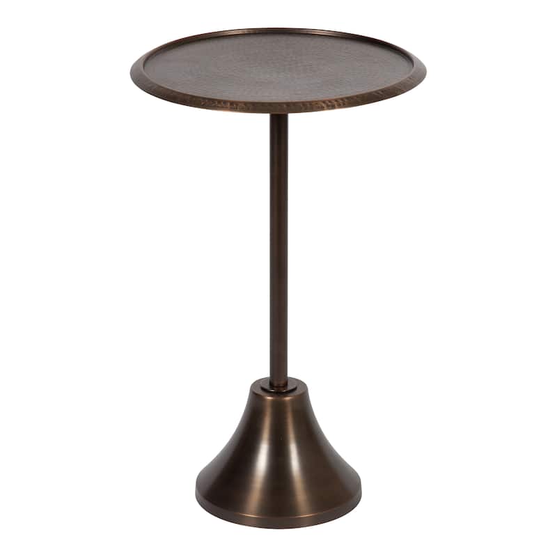 Kate and Laurel Sanzo Metal Side Table - 15x15x24 - Bronze