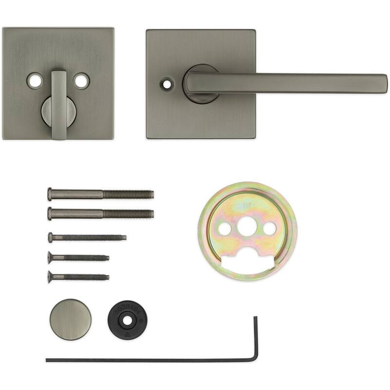 Kwikset 971HFLSQT Halifax Lever Keyed Entry Handleset Interior Pack