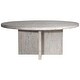 preview thumbnail 31 of 39, Landon Round Reclaimed Pine Natural Finish Dining Table with Cross Base 72-inch - Antique White Wash