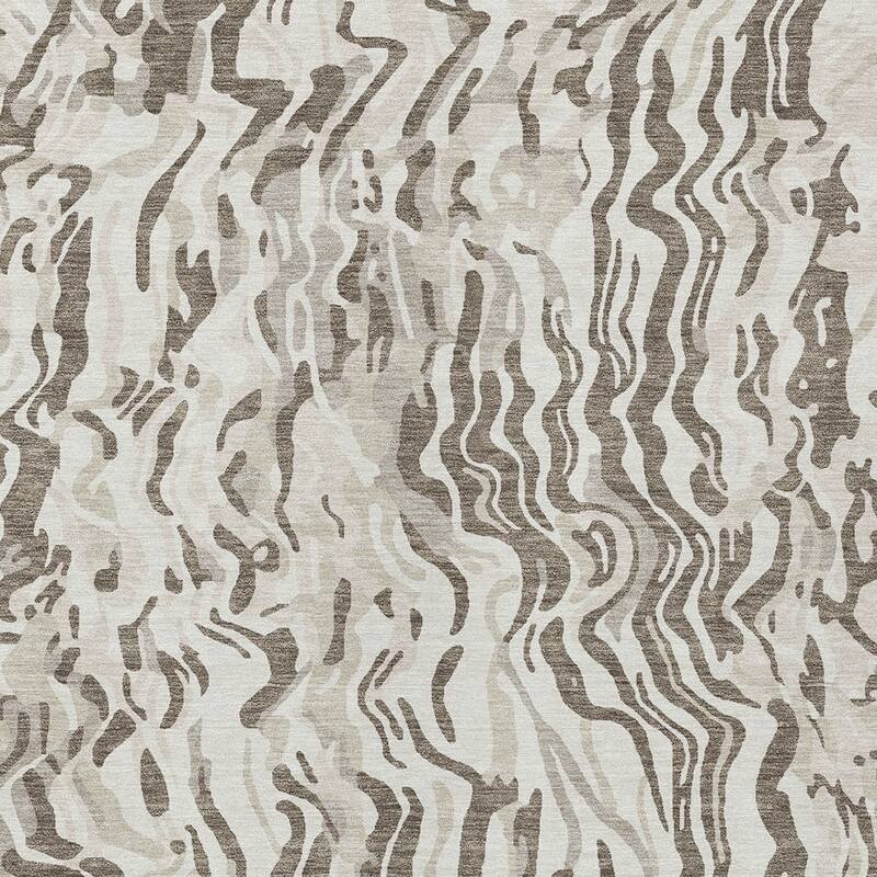 HomeRoots Abstract Transitional Rectangle Outdoor Rug