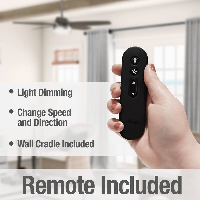 Hunter 52" Avia Ceiling Fan with LED Light and Handheld Remote
