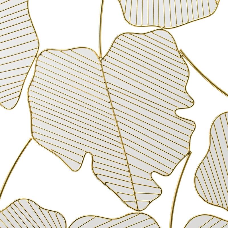 Modern Wall Decor Wrought Iron Maple Leaf Wall Decor, Suitable for Living Rooms, Kitchens, Bathrooms and Dressing Tables