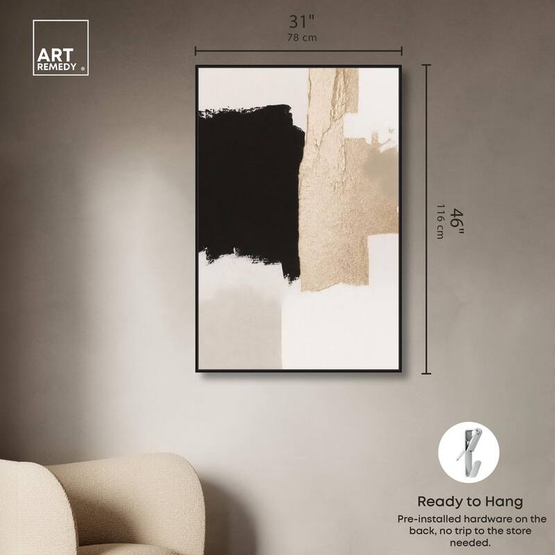 Earth and Ink II Canvas by Art Remedy