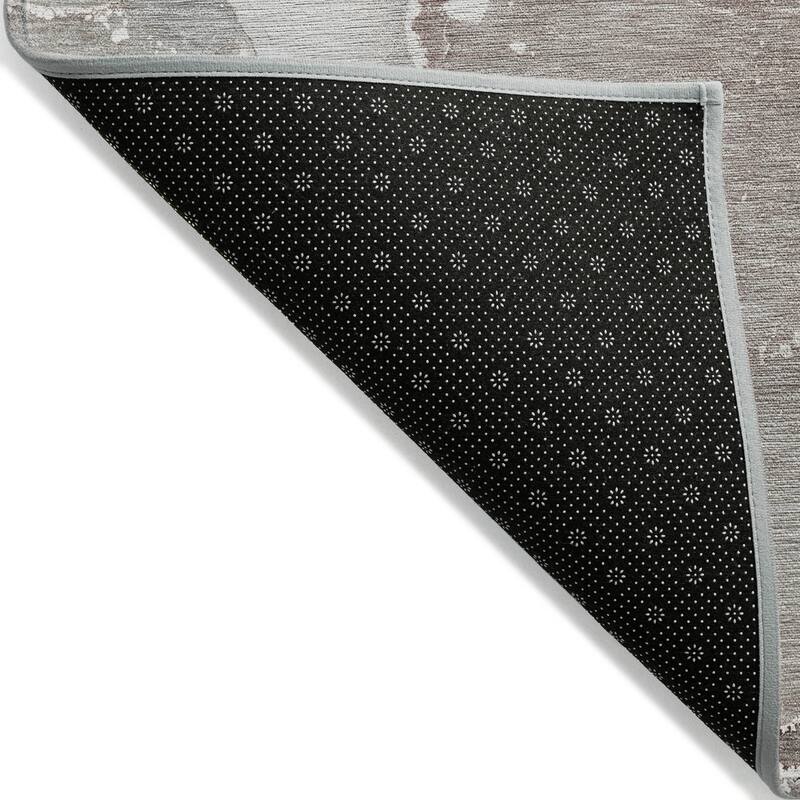 Machine Washable Indoor/ Outdoor Abstract Chantille Rug