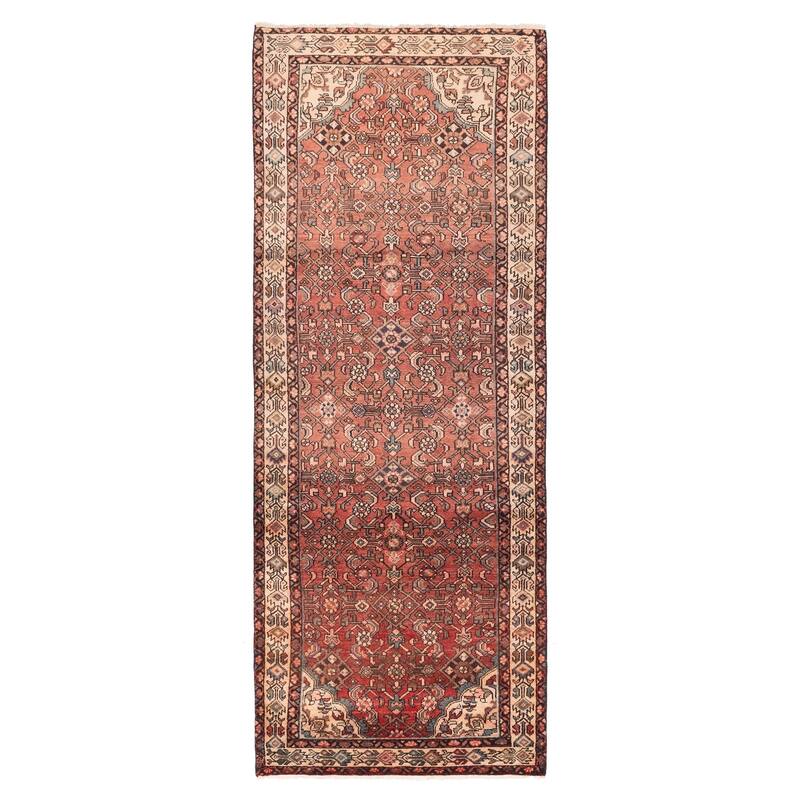 ECARPETGALLERY Hand-knotted Andelz Dark Copper Wool Rug - 3'8 x 9'7