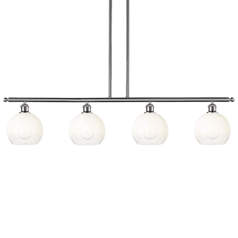 Innovations Lighting 516-4I-11-48 Brookhaven Globe Linear Brookhaven - Brushed Satin Nickel / Opal