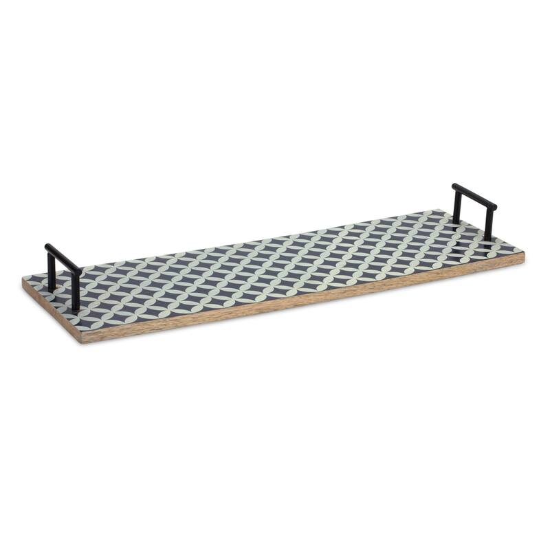 Mango Wood Tray (Set of 2) - 24 x 8.25 x 2.75 - 24 x 8.25 x 2.75