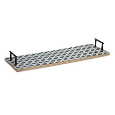 Mango Wood Tray (Set of 2) - 24 x 8.25 x 2.75 - 24 x 8.25 x 2.75