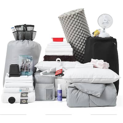 100% Complete - Twin XL Bedding & Dorm Essentials Kit