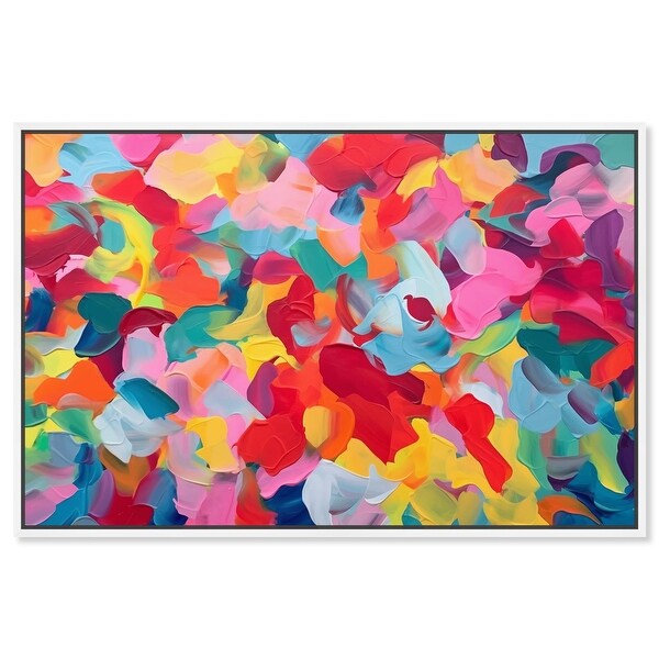 Tulip Breeze Canvas Maximalist Abstract by Art Remedy - Bed Bath